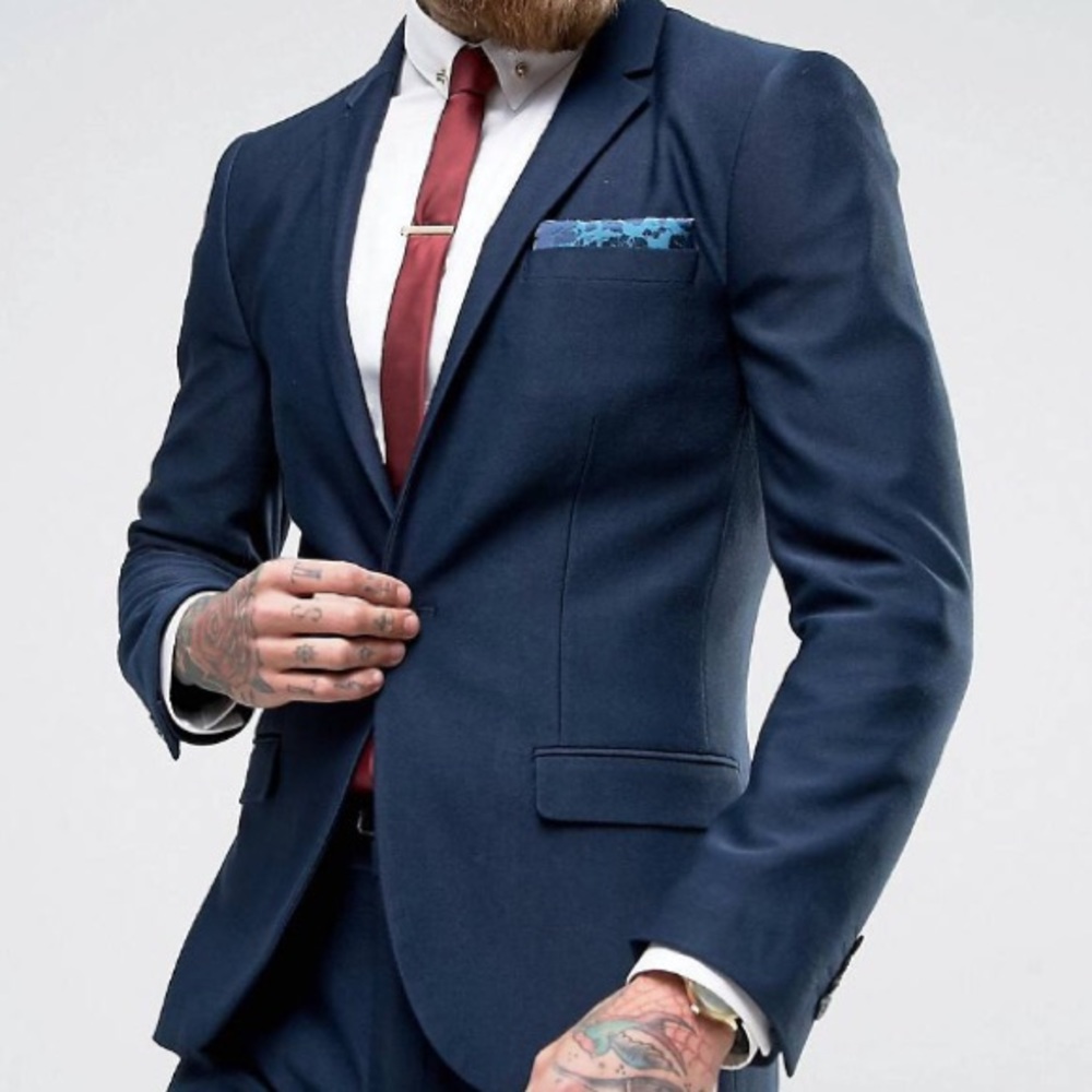 Men fits 38” chest jersey blazer  ASOS